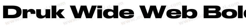Druk Wide Web Bold Regular字体转换